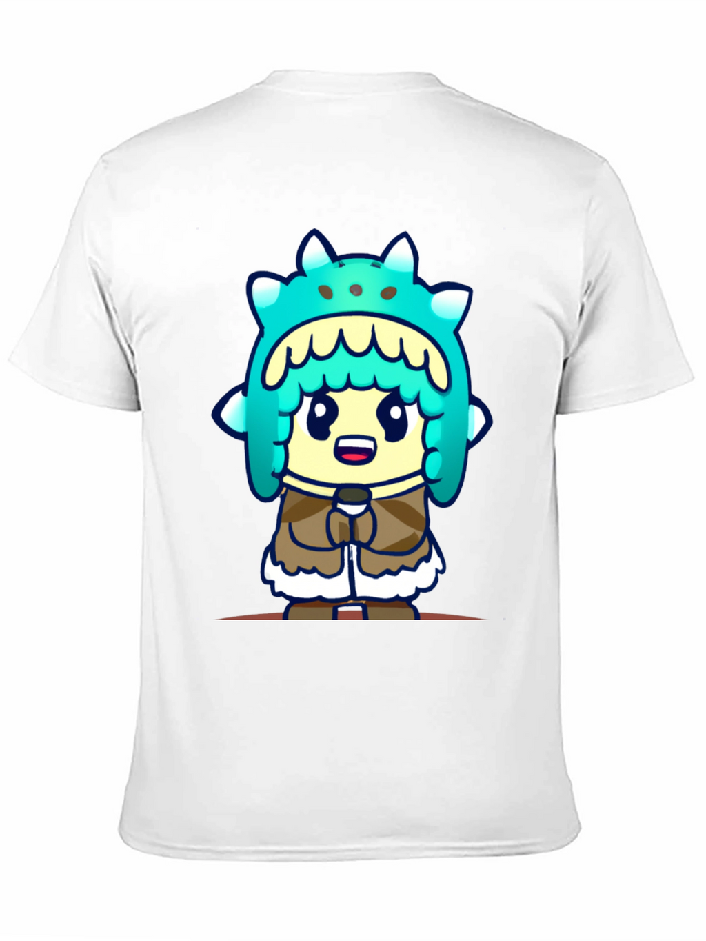 Cartoon Character T-Shirt - Black Cotton Tee