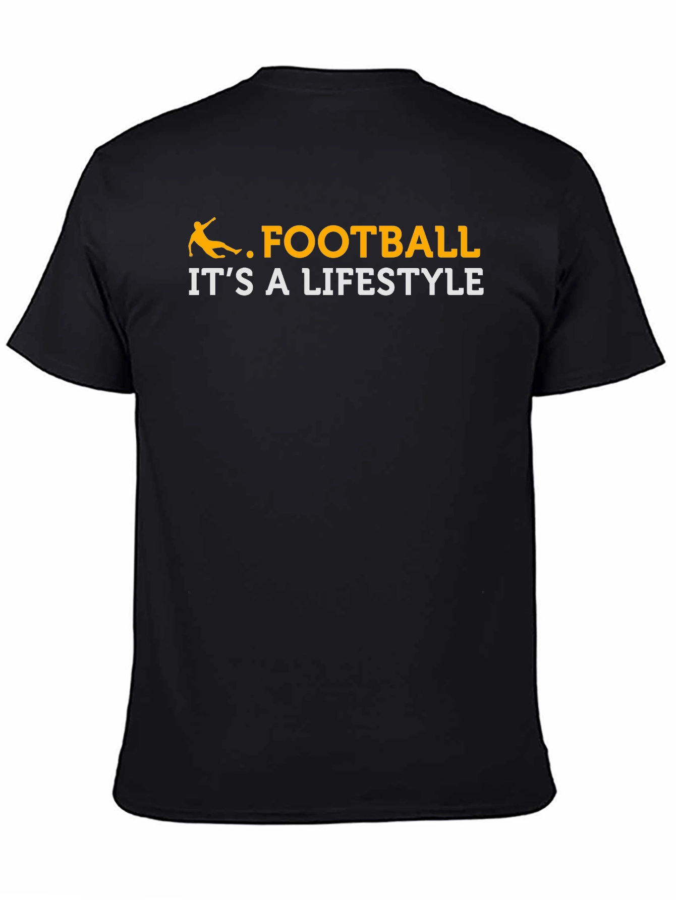 Football Lifestyle T-Shirt - Black Graphic Tee