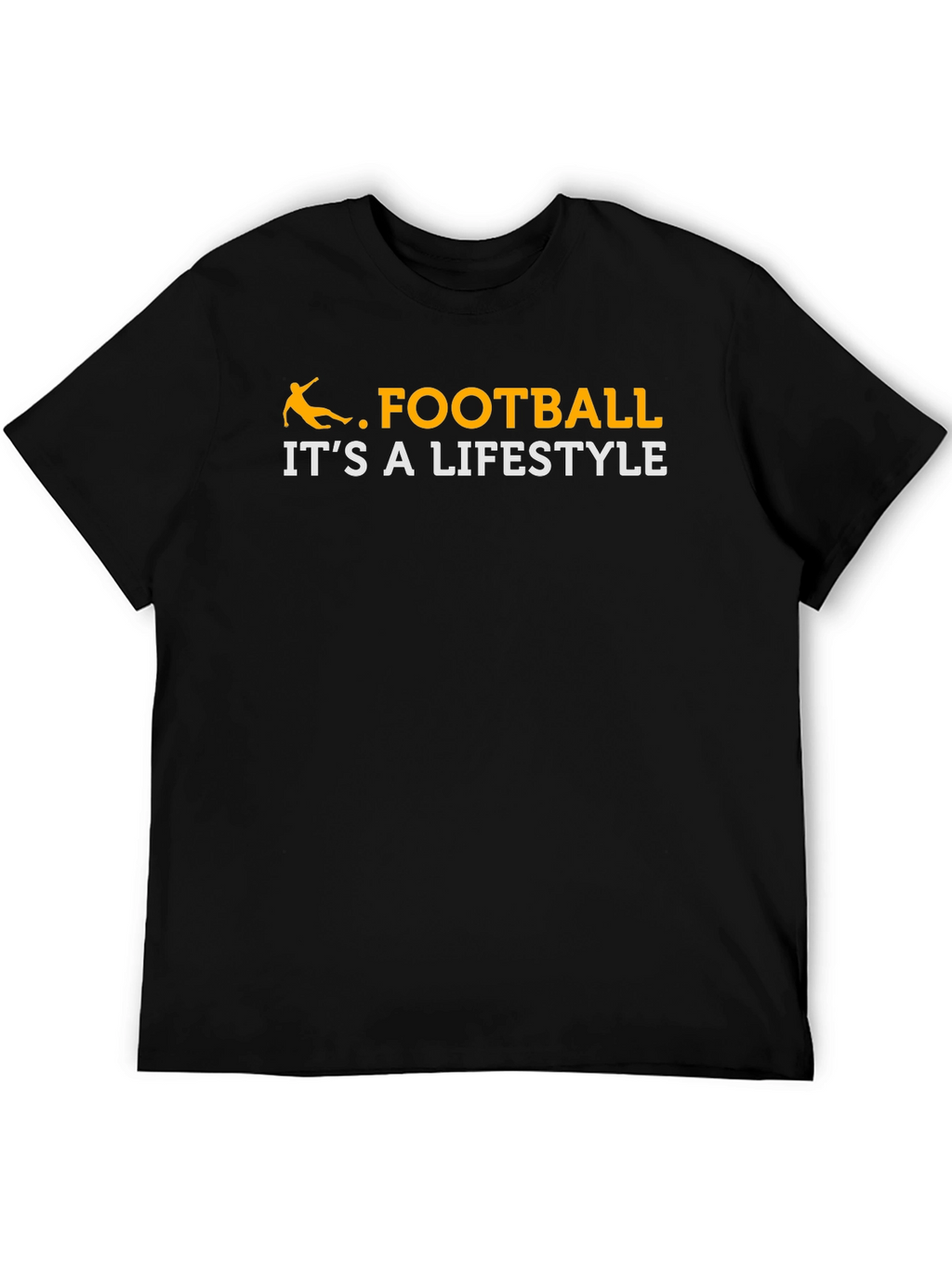 Football Lifestyle T-Shirt - Black Graphic Tee