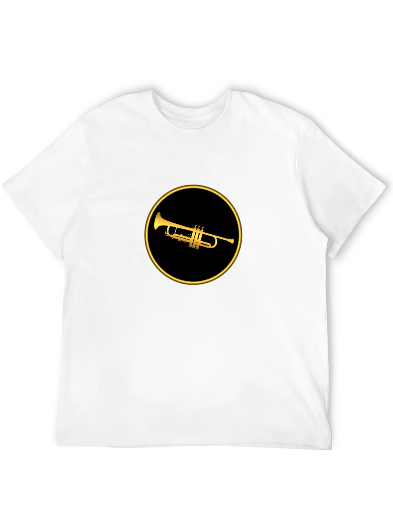 Trumpet Graphic Tee - Black Cotton Blend