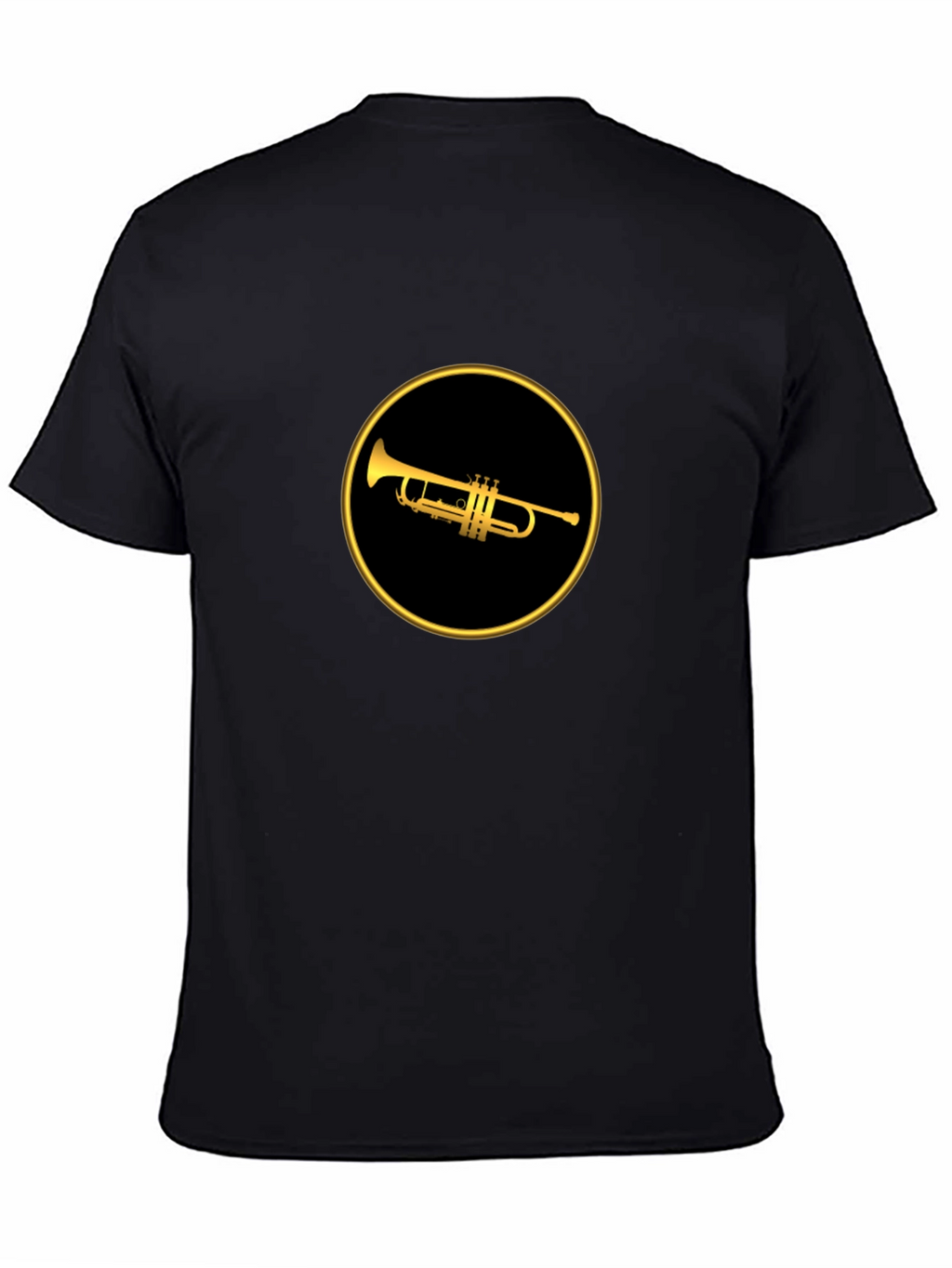 Trumpet Graphic Tee - Black Cotton Blend