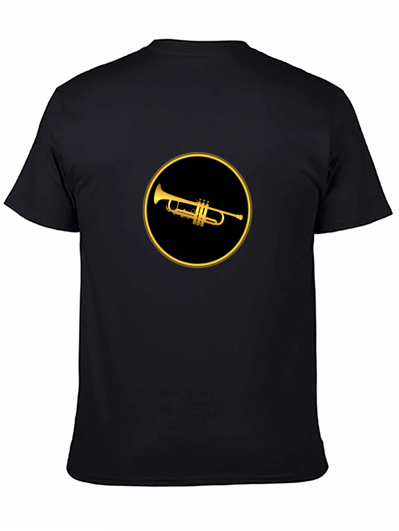 Trumpet Graphic Tee - Black Cotton Blend