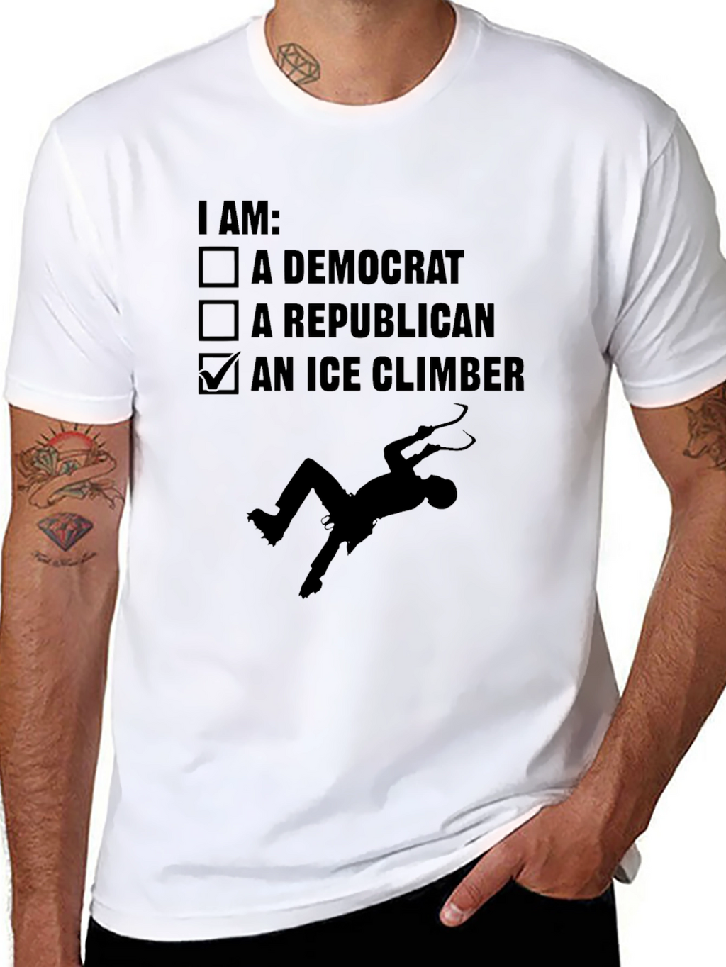 I Am An Ice Climber Novelty Graphic Tee