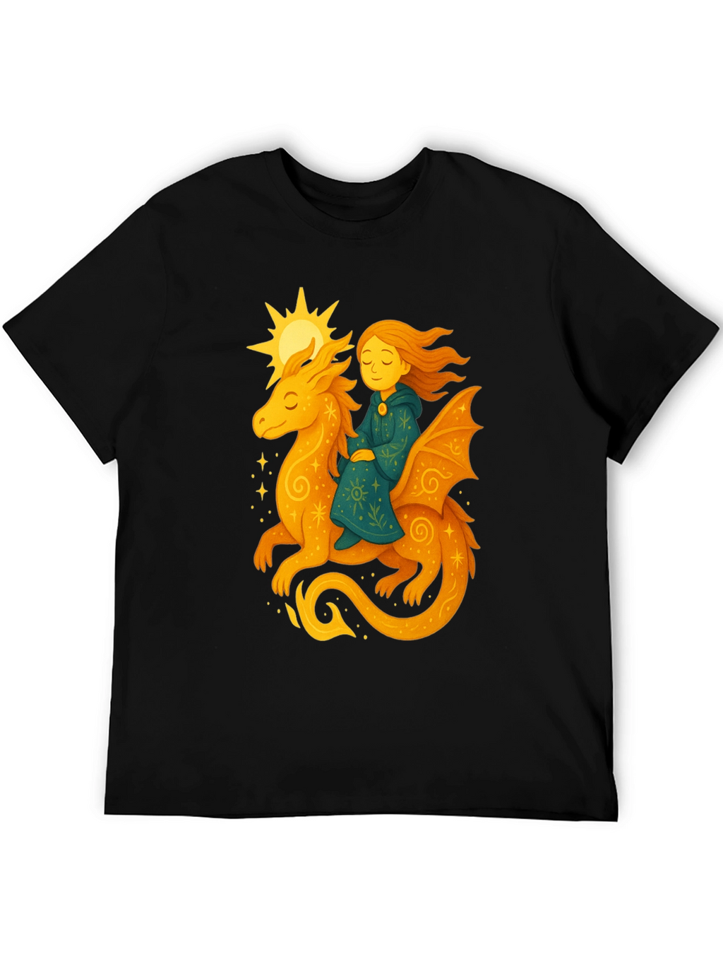 Dragon Rider Graphic Tee - Fantasy T-Shirt