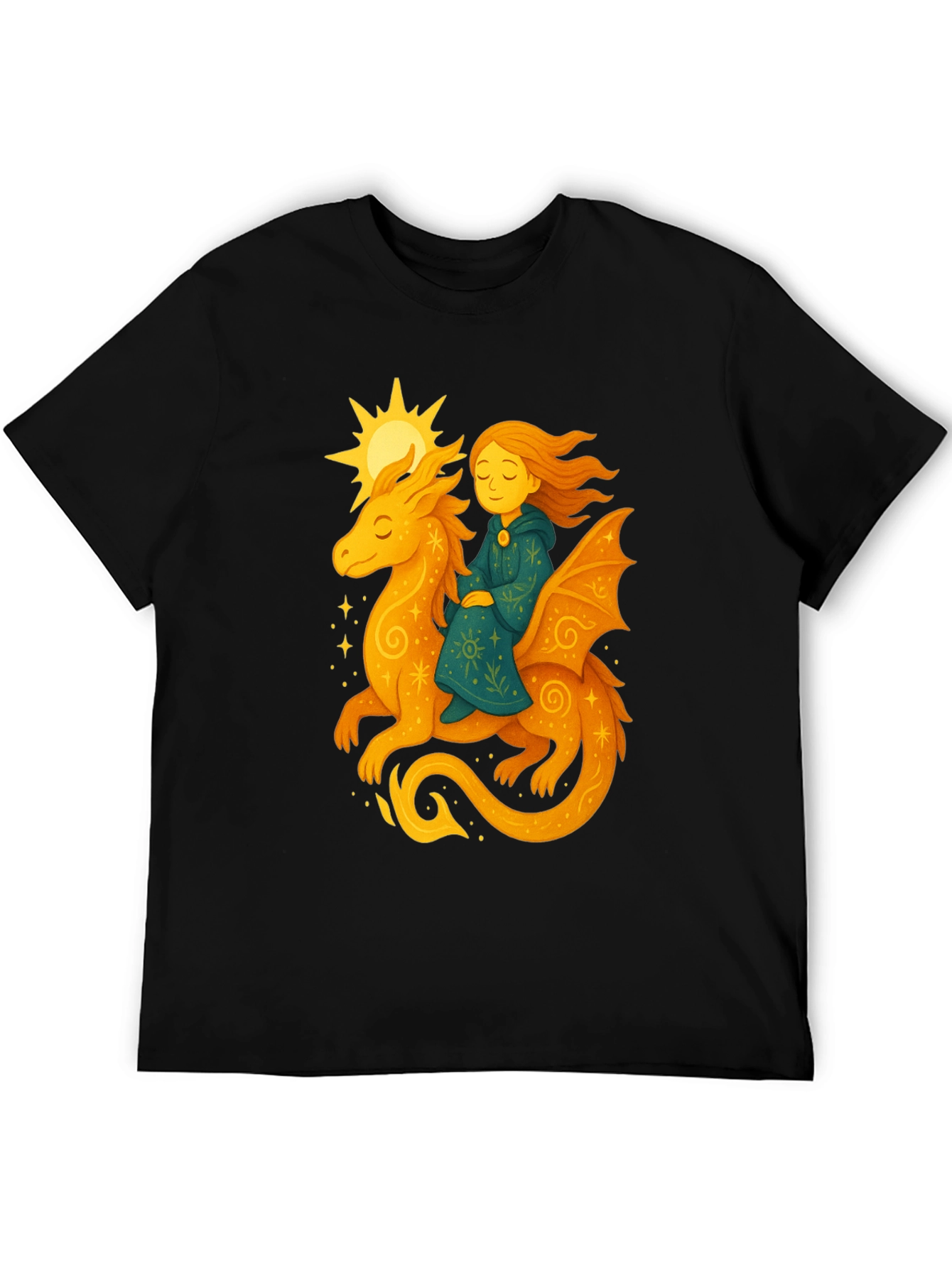 Dragon Rider Graphic Tee - Fantasy T-Shirt