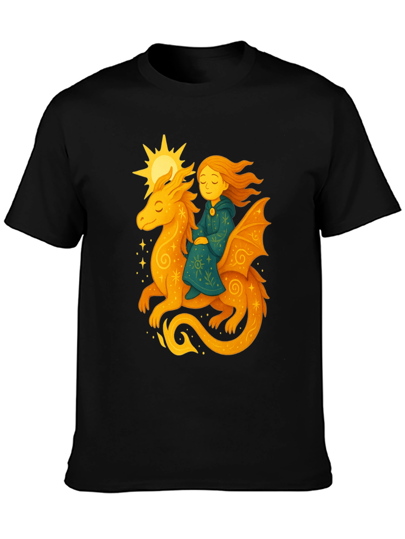 Dragon Rider Graphic Tee - Fantasy T-Shirt