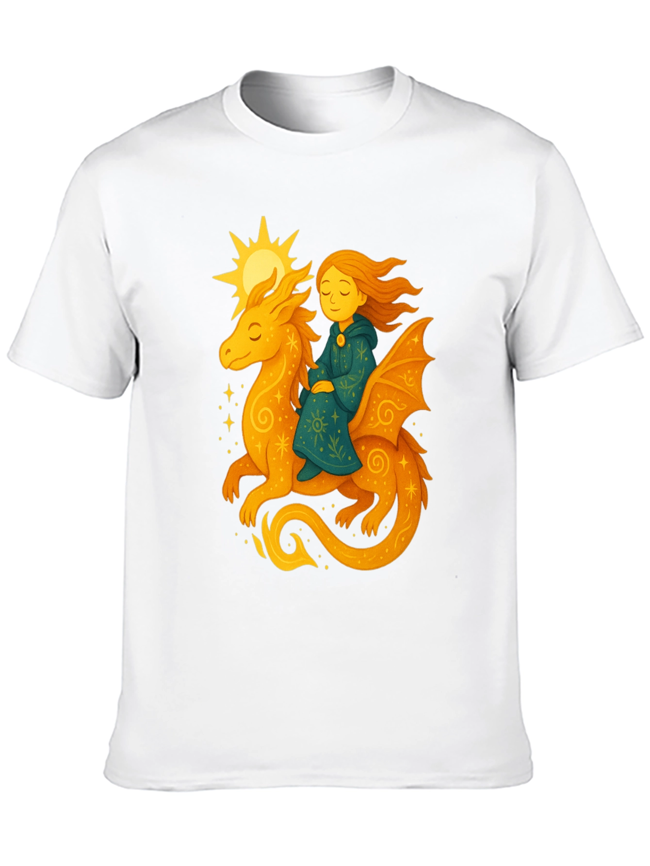 Dragon Rider Graphic Tee - Fantasy T-Shirt