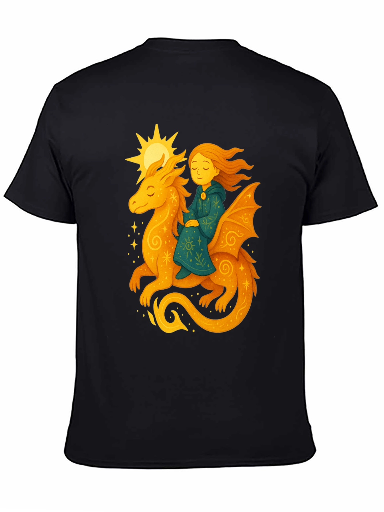 Dragon Rider Graphic Tee - Fantasy T-Shirt