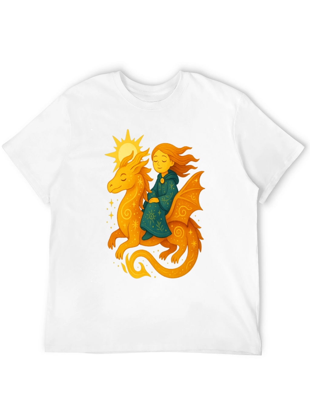 Dragon Rider Graphic Tee - Fantasy T-Shirt