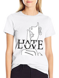 Hate Love Graphic T-Shirt - Black