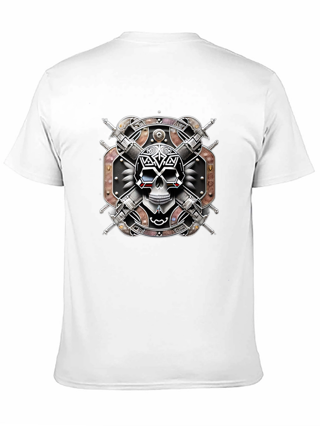 Skull & Swords Graphic Tee - Edgy Style