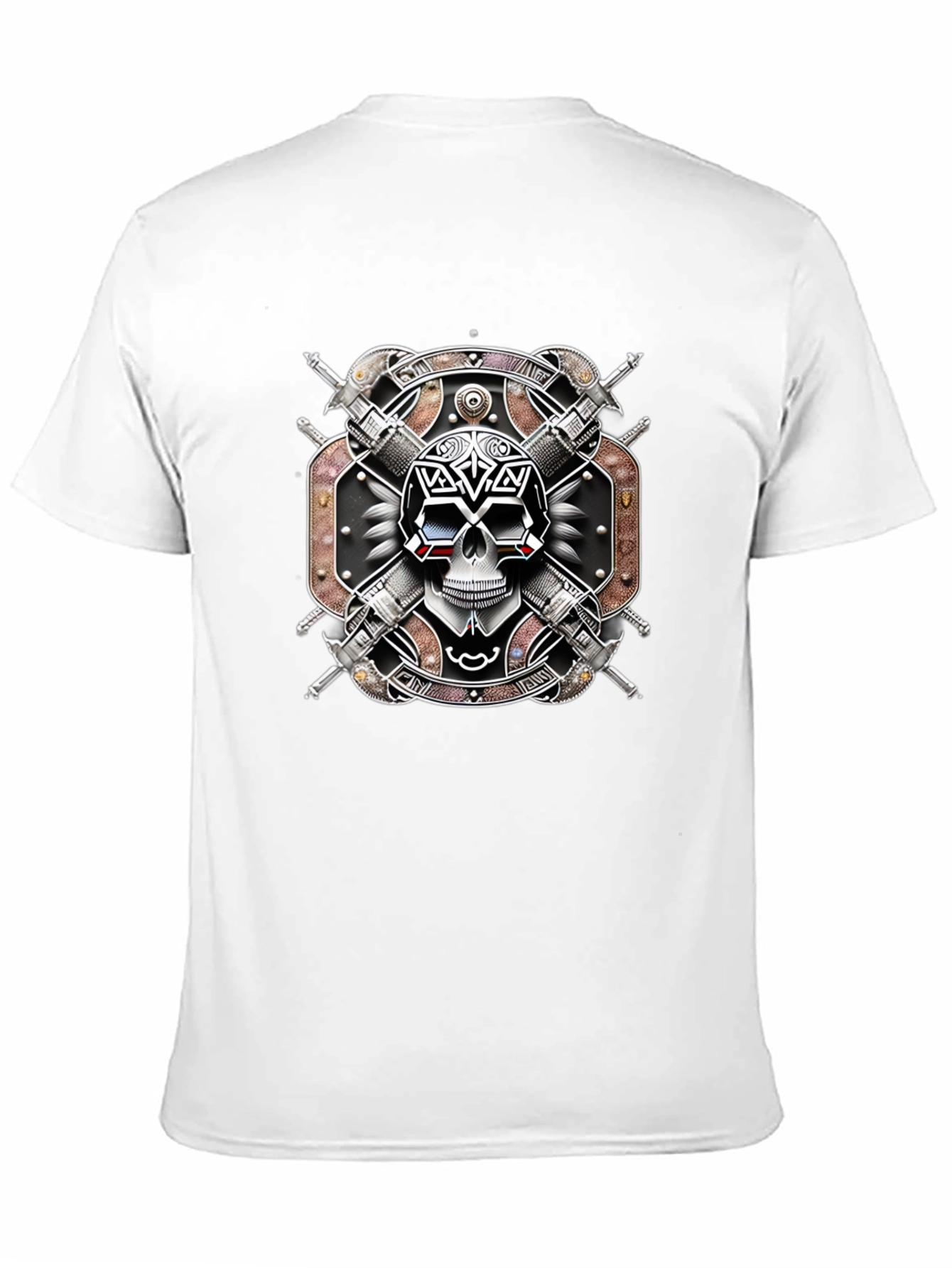 Skull & Swords Graphic Tee - Edgy Style
