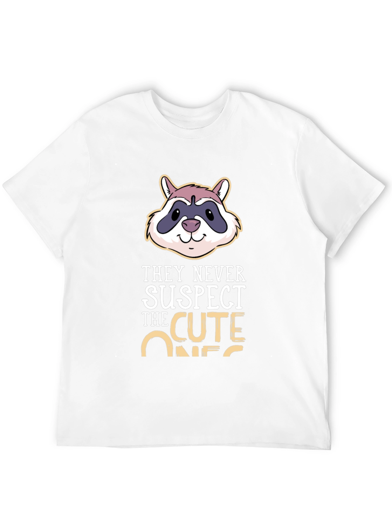 Cute Raccoon T-Shirt - They Never Suspect!