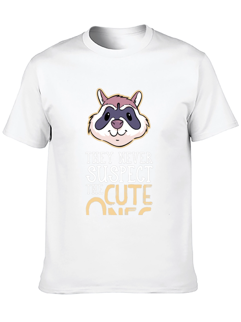 Cute Raccoon T-Shirt - They Never Suspect!