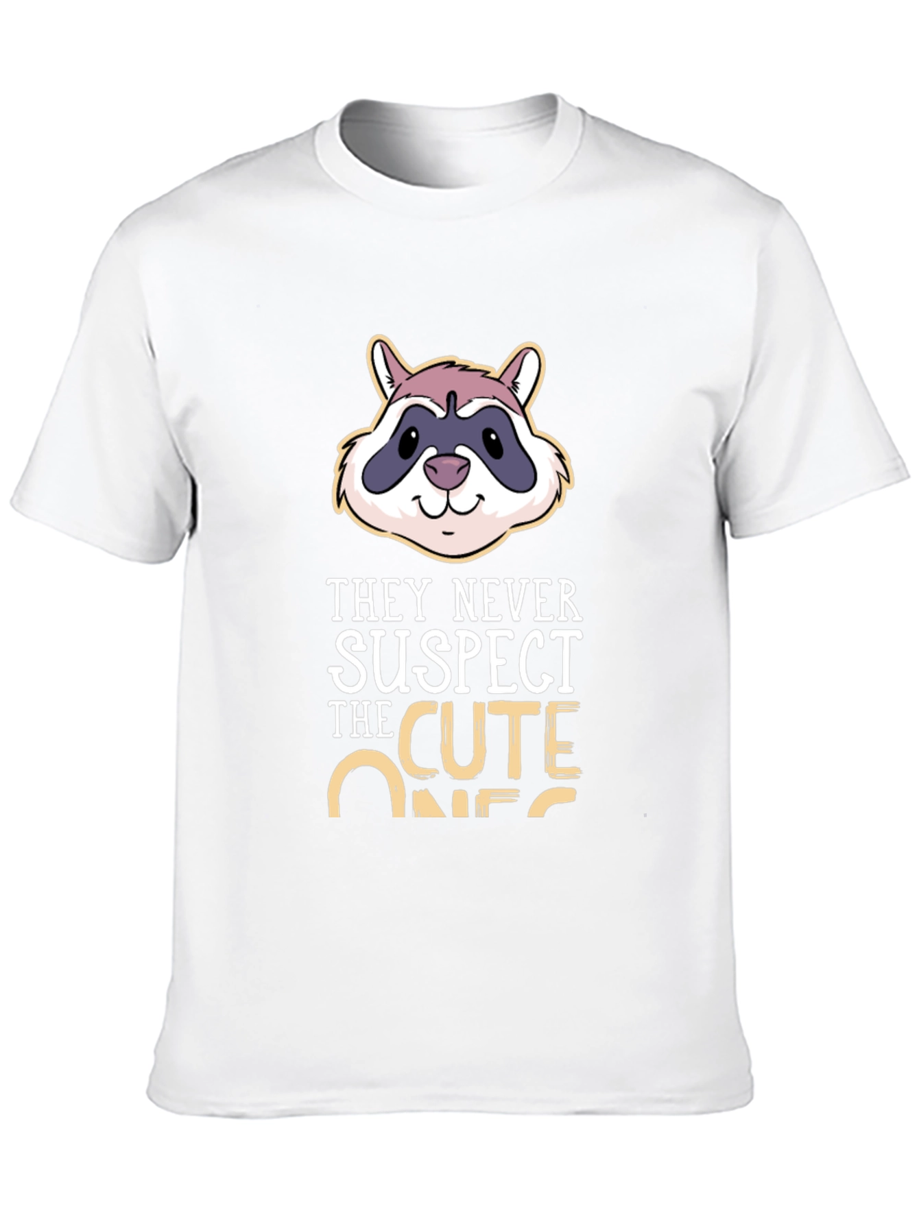 Cute Raccoon T-Shirt - They Never Suspect!