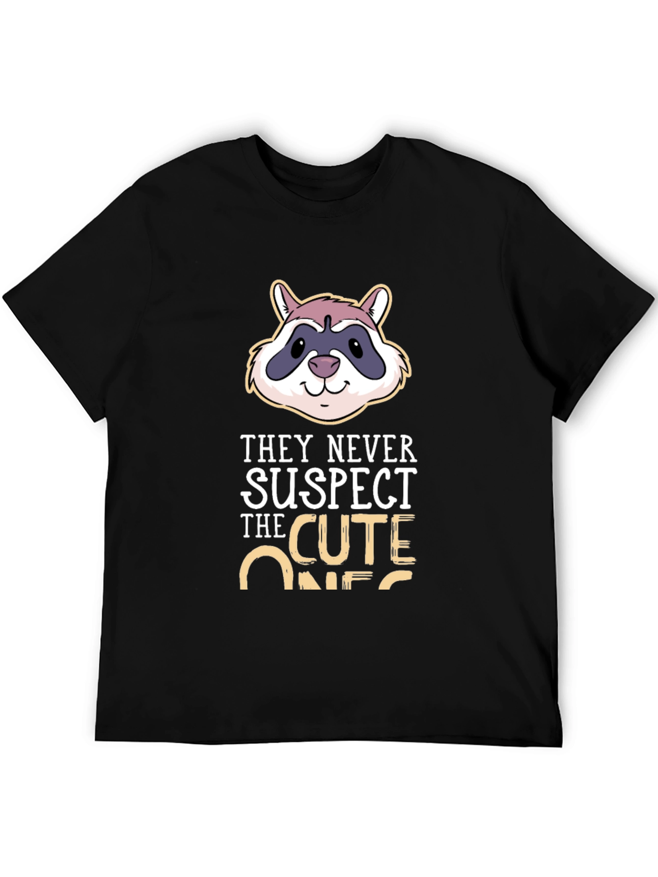 Cute Raccoon T-Shirt - They Never Suspect!