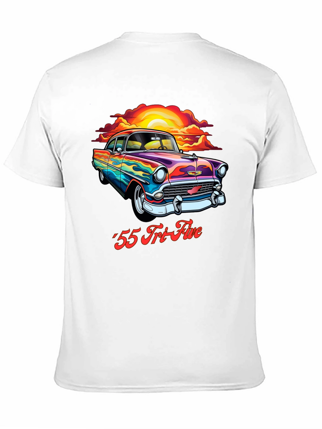Retro 55 Tri-Five Car Graphic T-Shirt