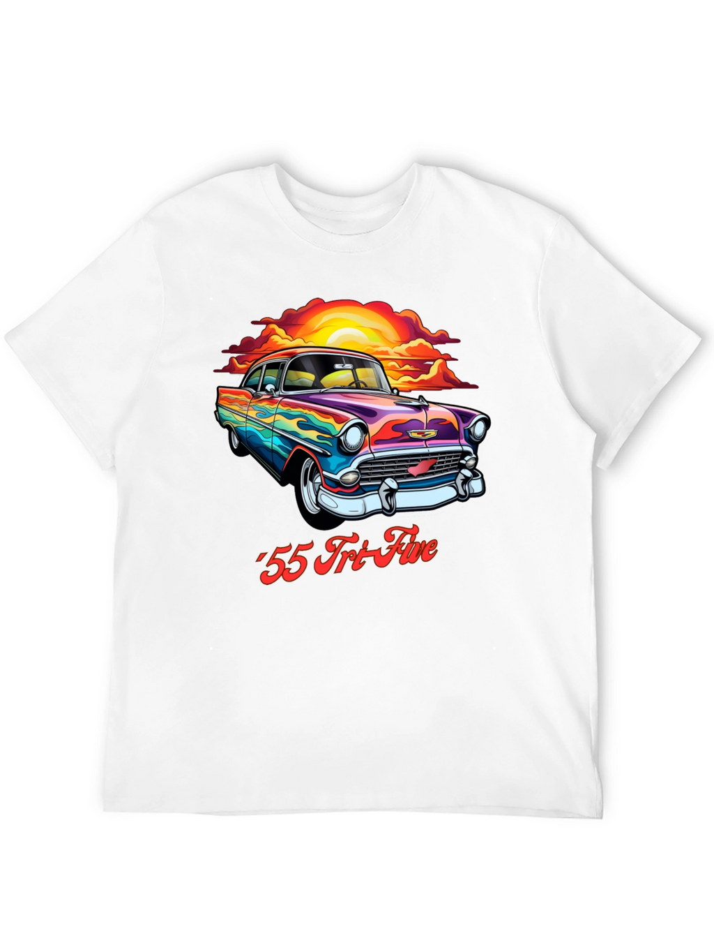 Retro 55 Tri-Five Car Graphic T-Shirt