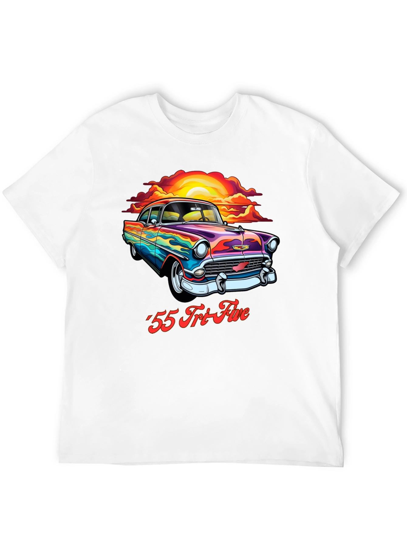 Retro 55 Tri-Five Car Graphic T-Shirt