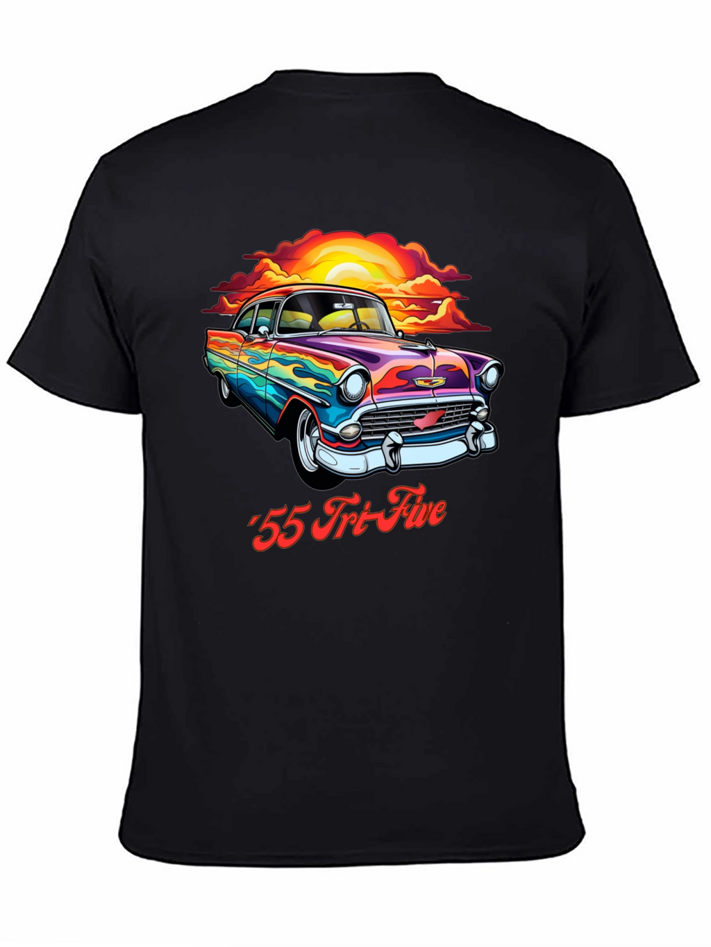 Retro 55 Tri-Five Car Graphic T-Shirt