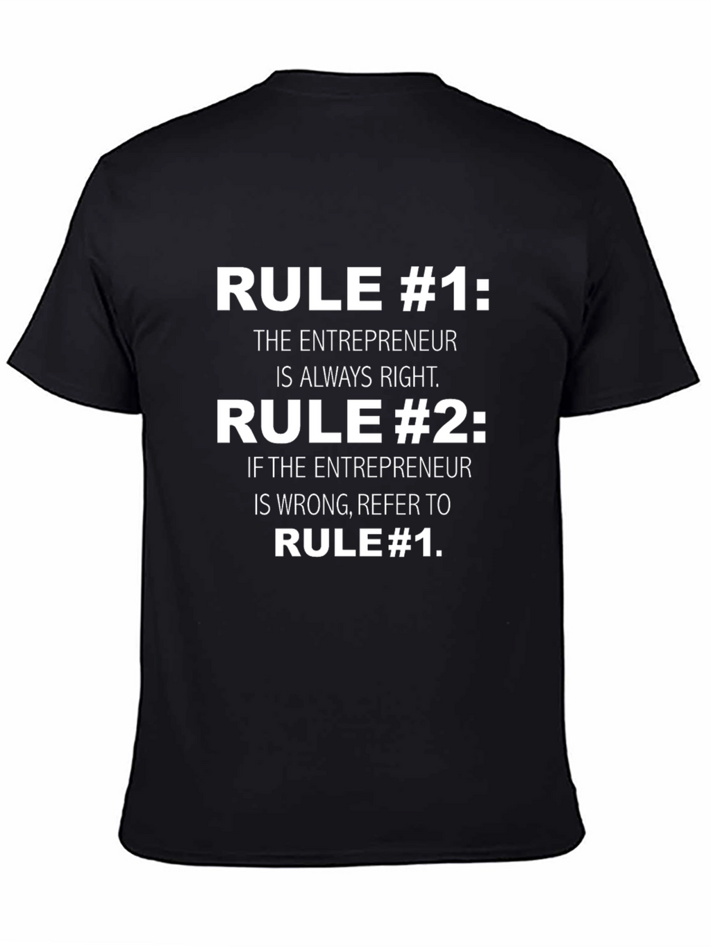 Entrepreneur Rules Funny Graphic T-Shirt