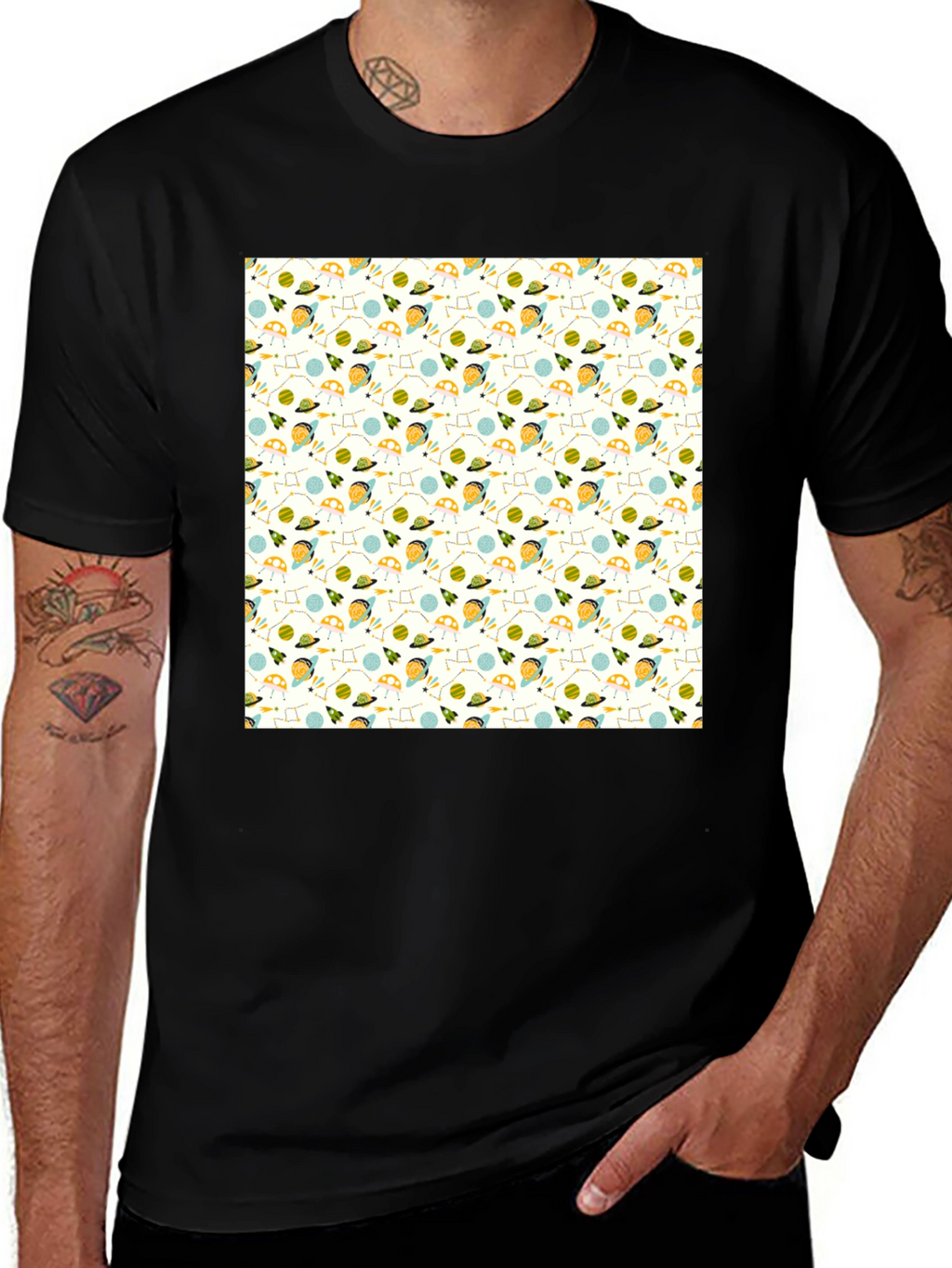 Cosmic Adventure Tee - Black
