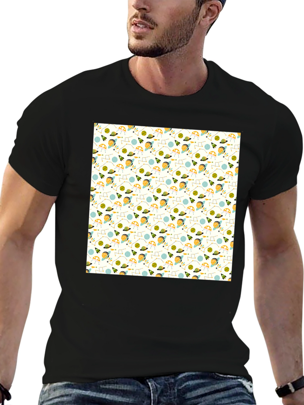Cosmic Adventure Tee - Black