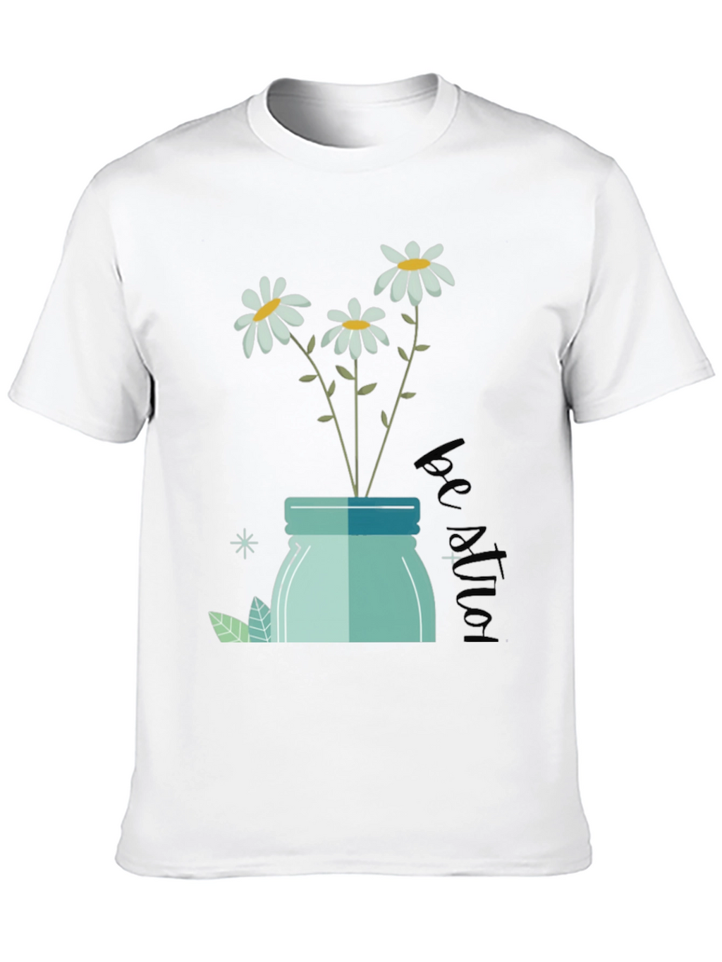 Daisy Jar Graphic Tee - Be Kind T-Shirt