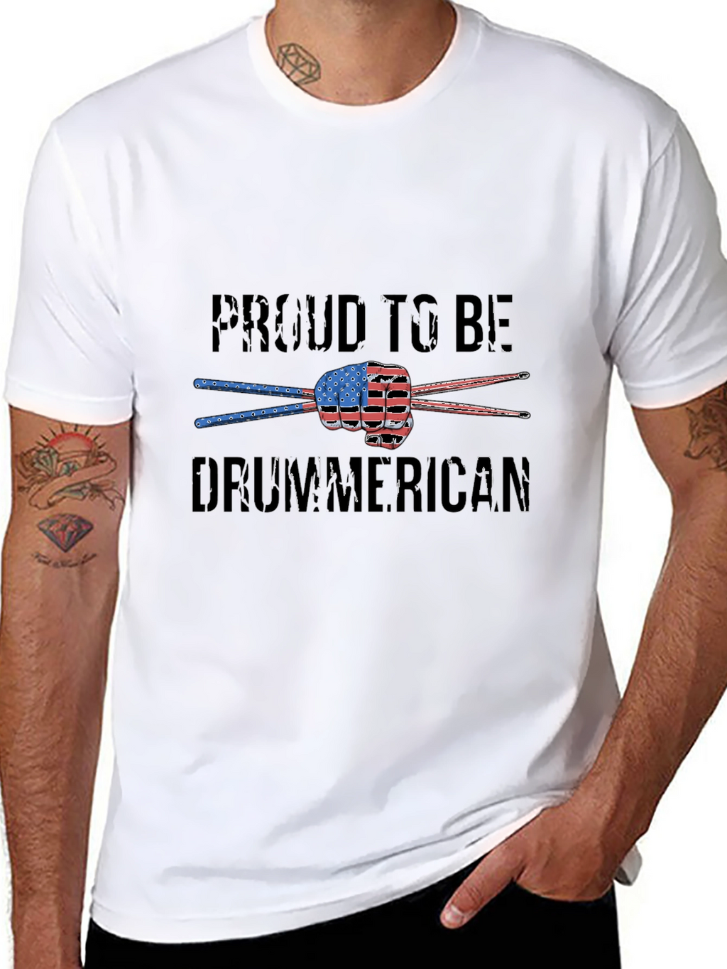 Proud Drummerican T-Shirt