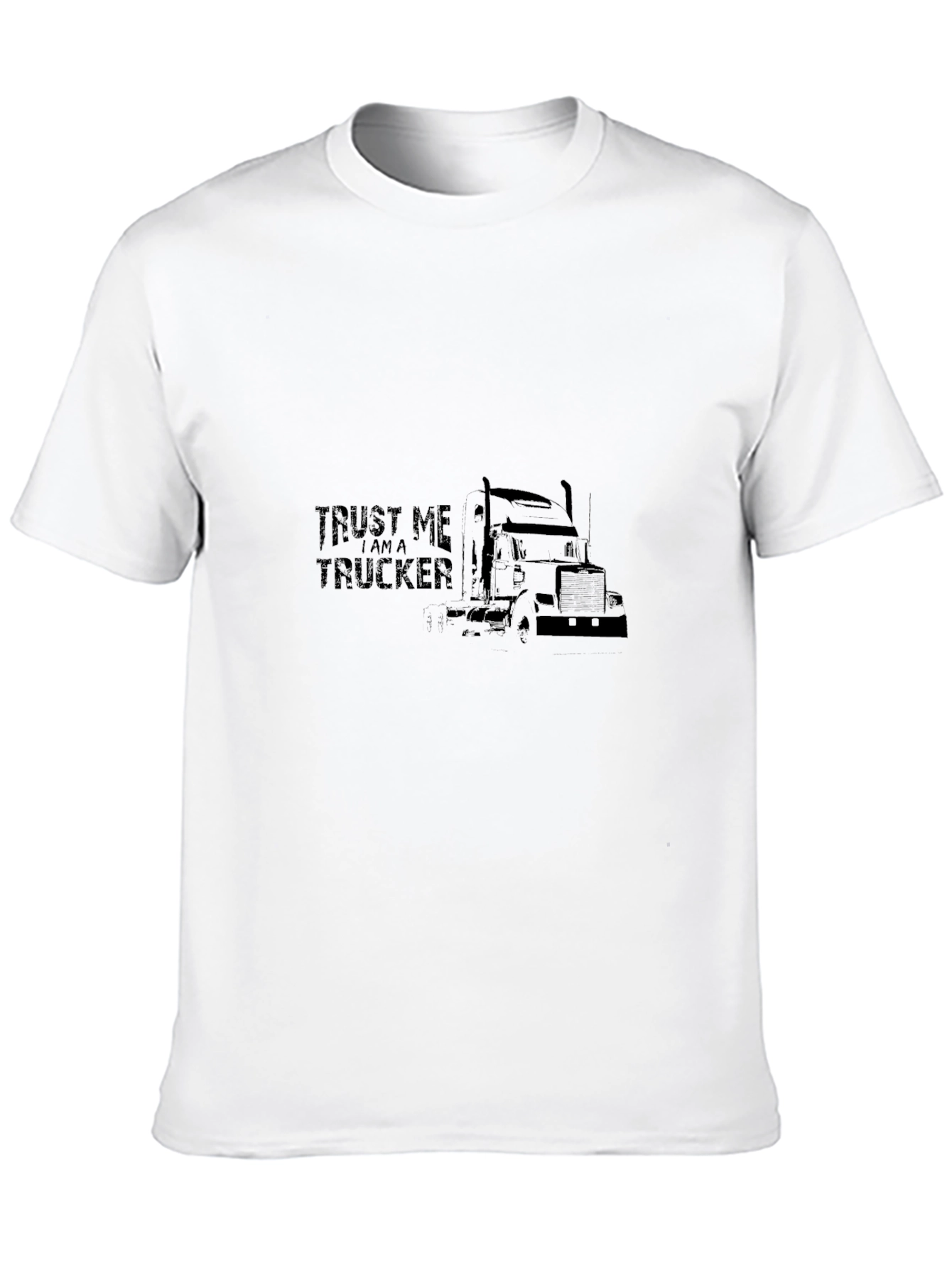 Trust Me Im a Trucker Black T-Shirt