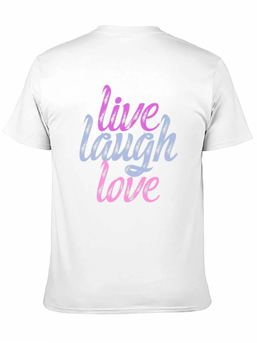 Live Laugh Love Graphic Print Black T-Shirt