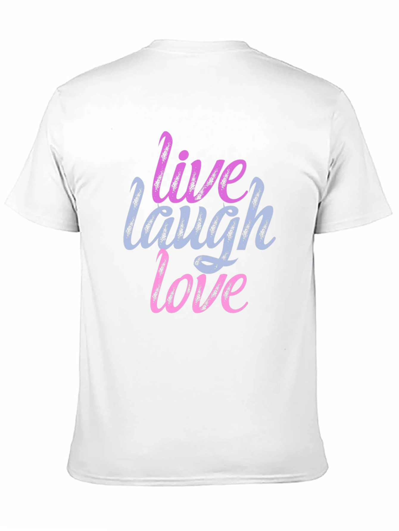 Live Laugh Love Graphic Print Black T-Shirt