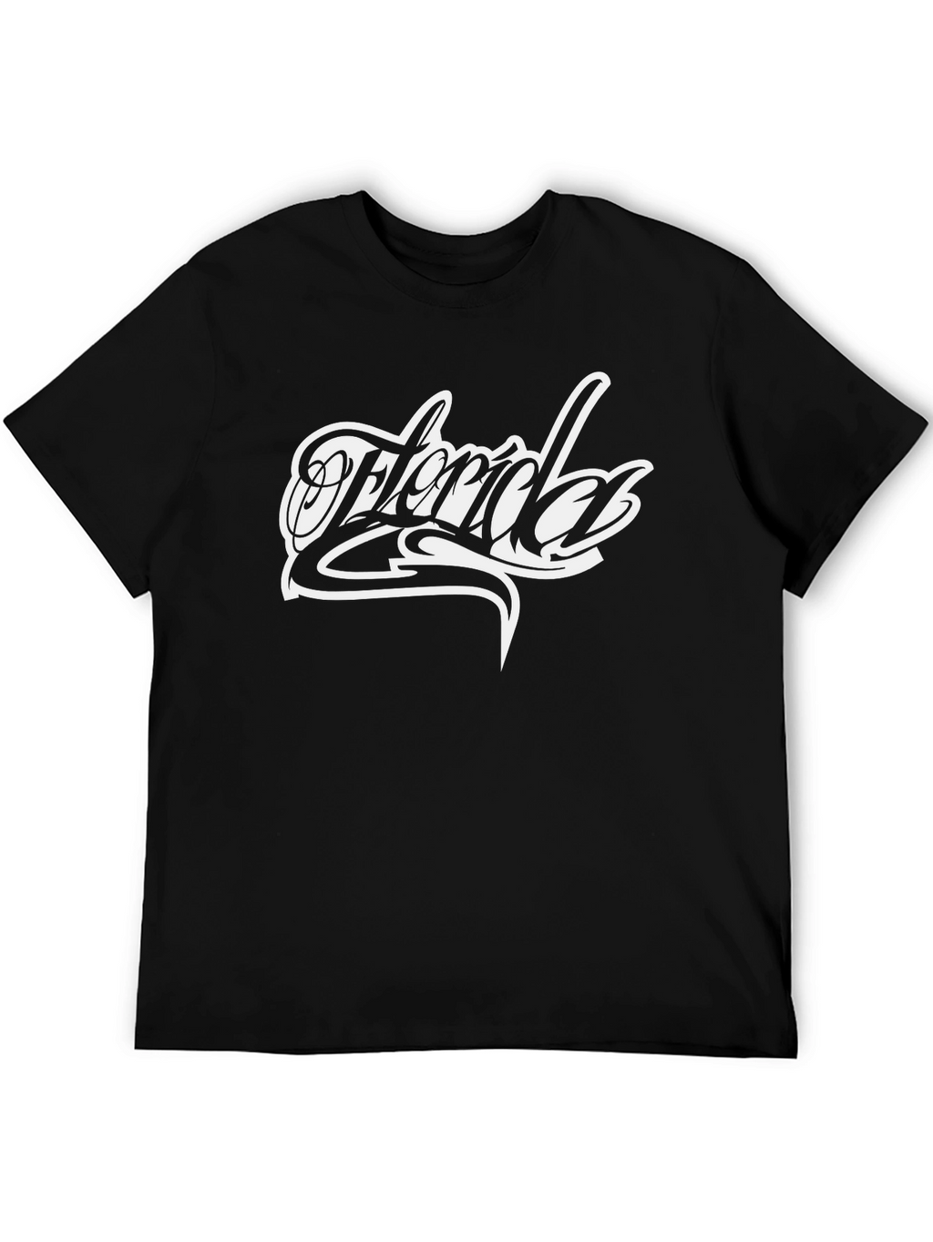 Florida Graphic Print Black T-Shirt