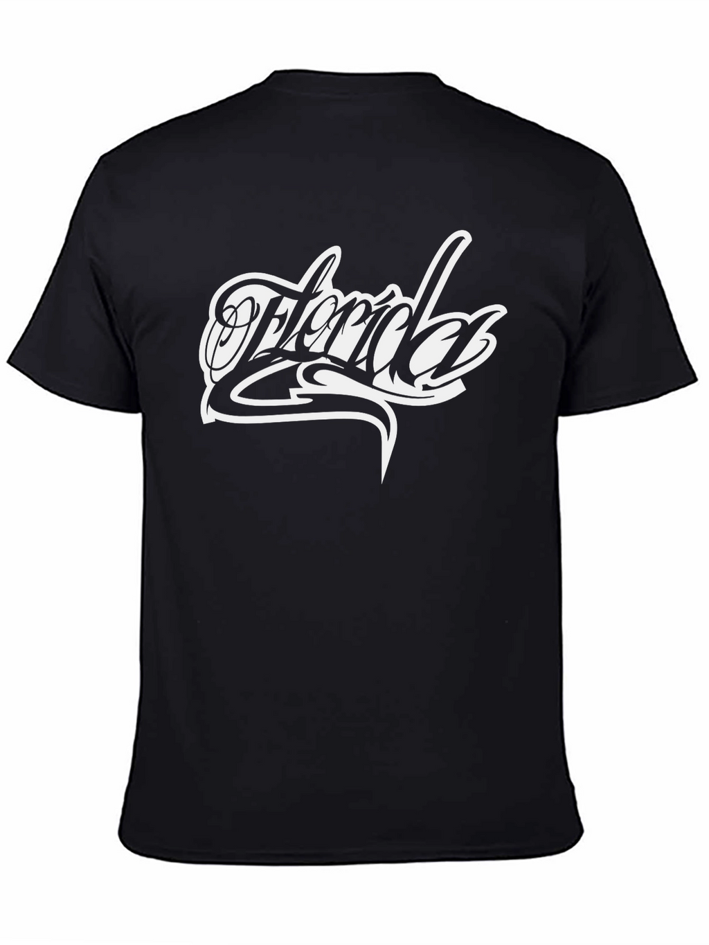 Florida Graphic Print Black T-Shirt