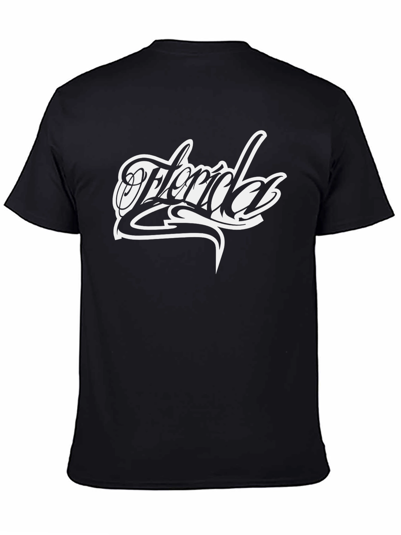 Florida Graphic Print Black T-Shirt