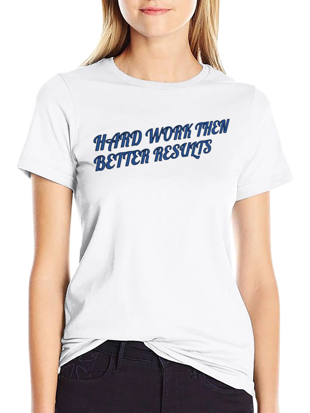 Hard Work Results Mens Black T-Shirt