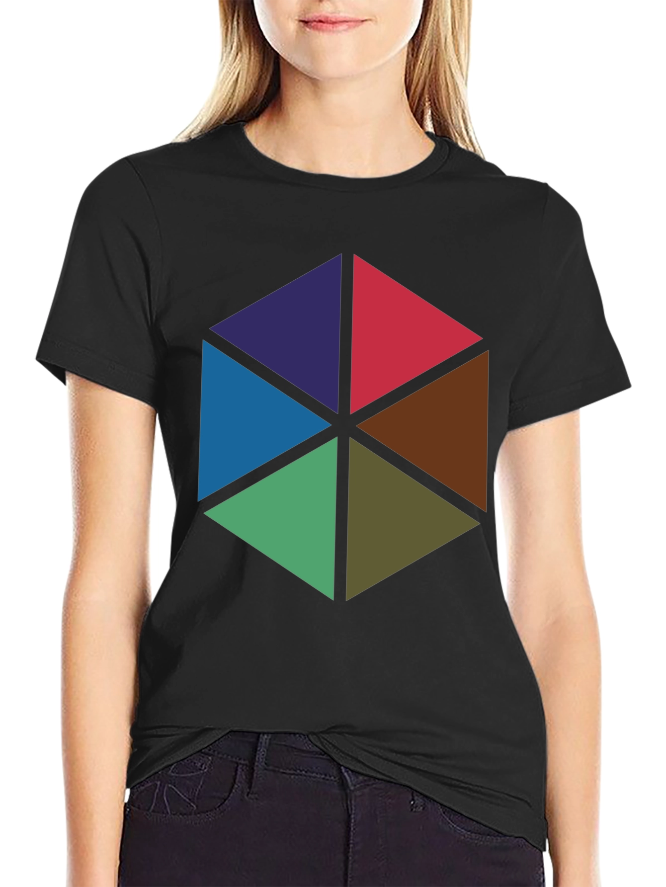 Geometric Triangles T-Shirt - Bold & Modern Design