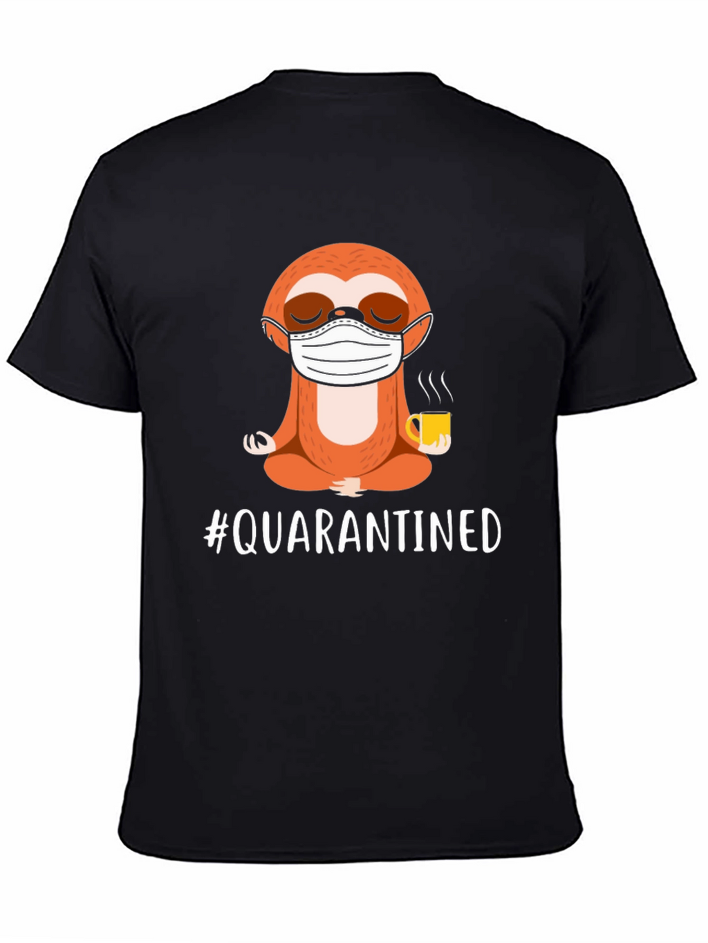 Quarantined Sloth T-Shirt - Black