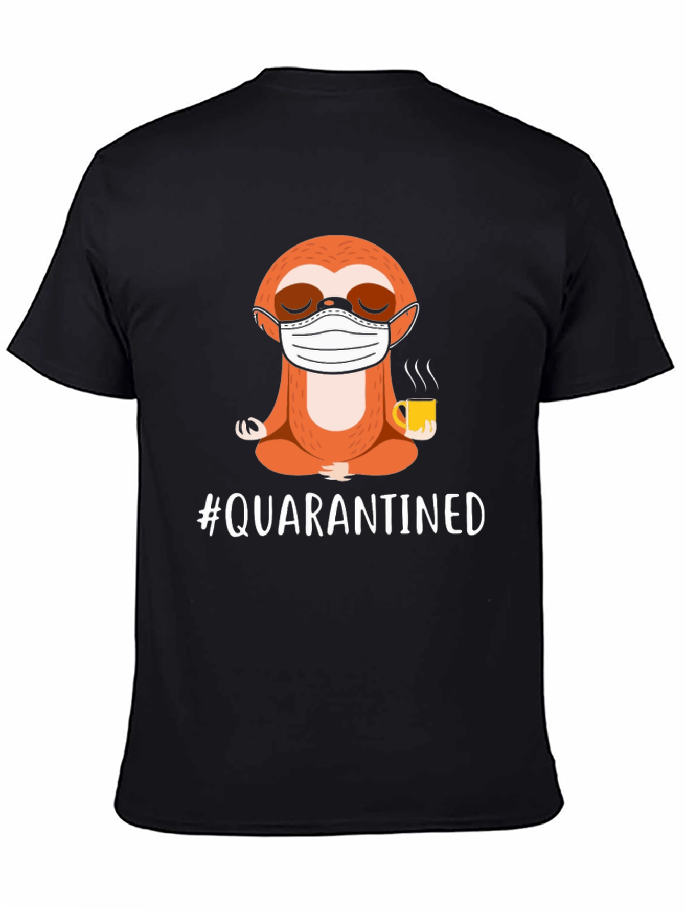 Quarantined Sloth T-Shirt - Black