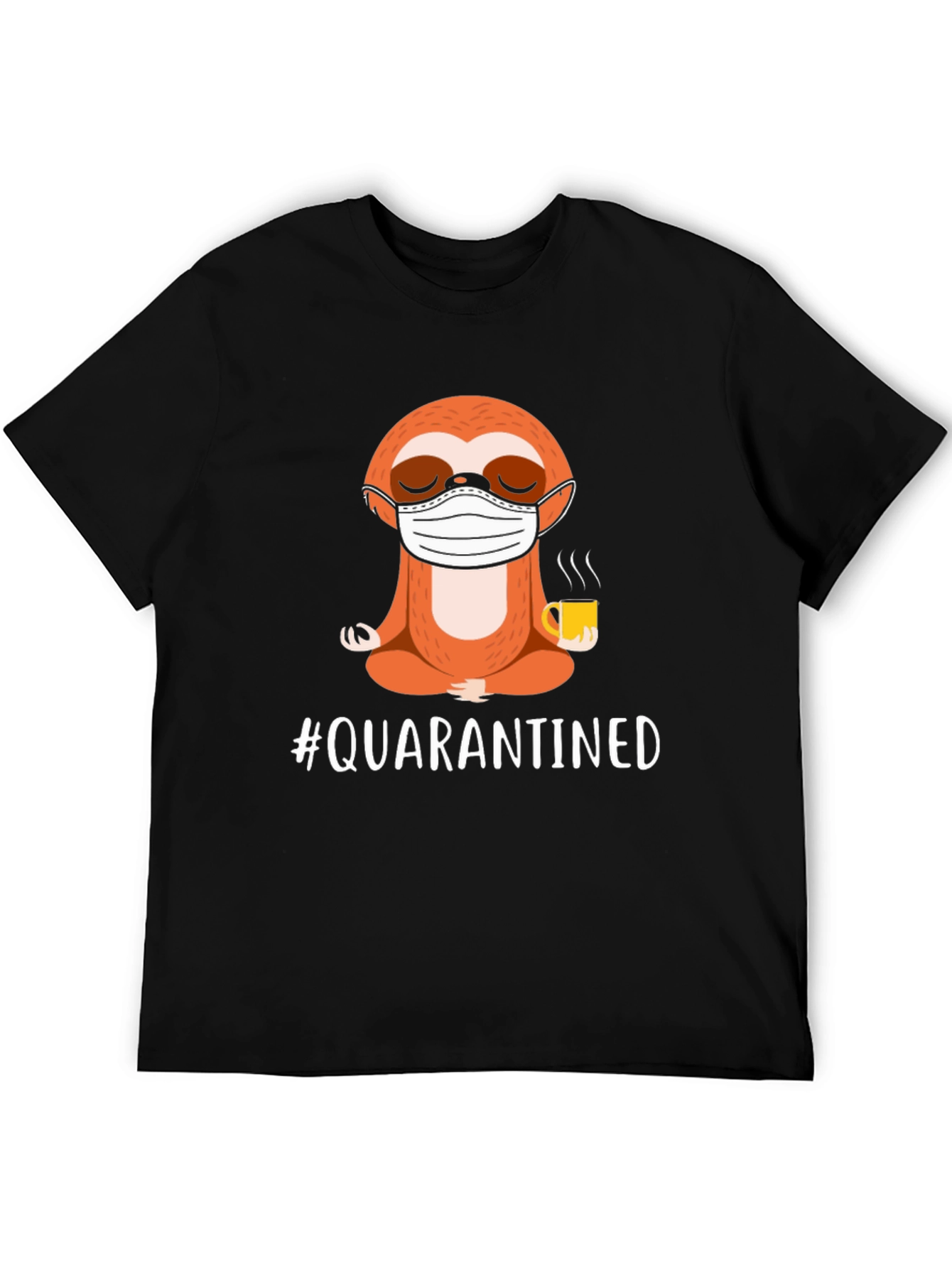 Quarantined Sloth T-Shirt - Black