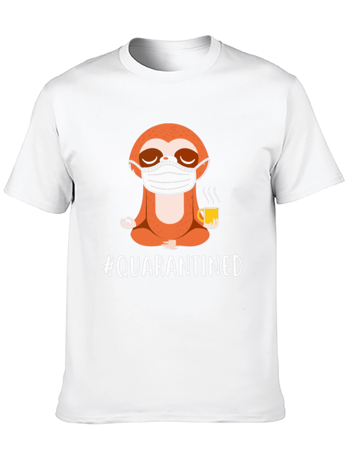 Quarantined Sloth T-Shirt - Black