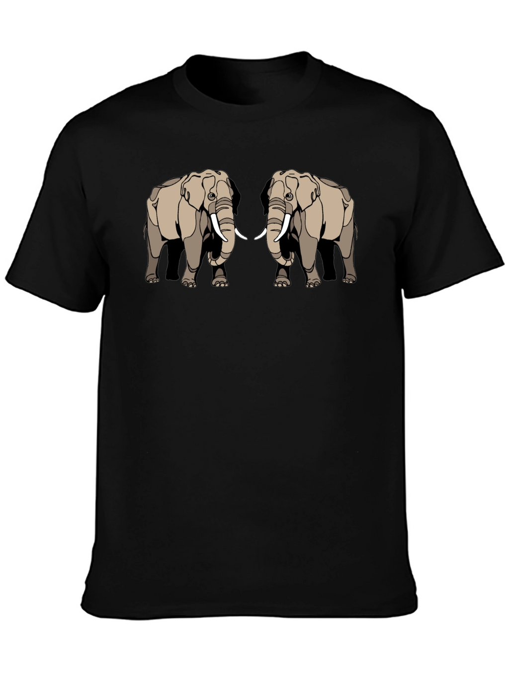 Elephant Graphic Tee - Stylish Black T-Shirt