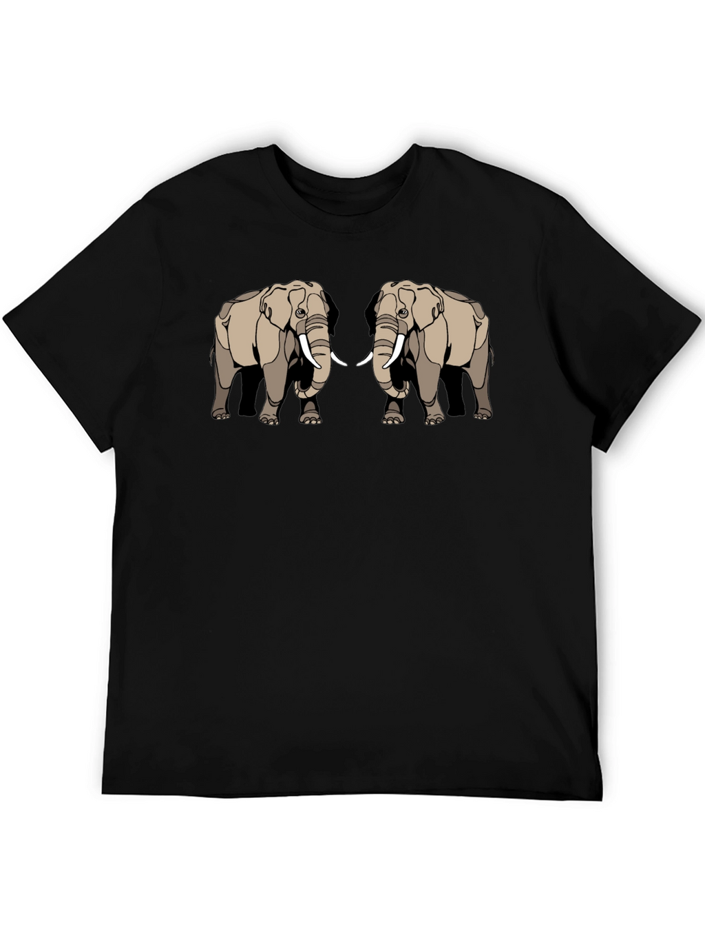Elephant Graphic Tee - Stylish Black T-Shirt