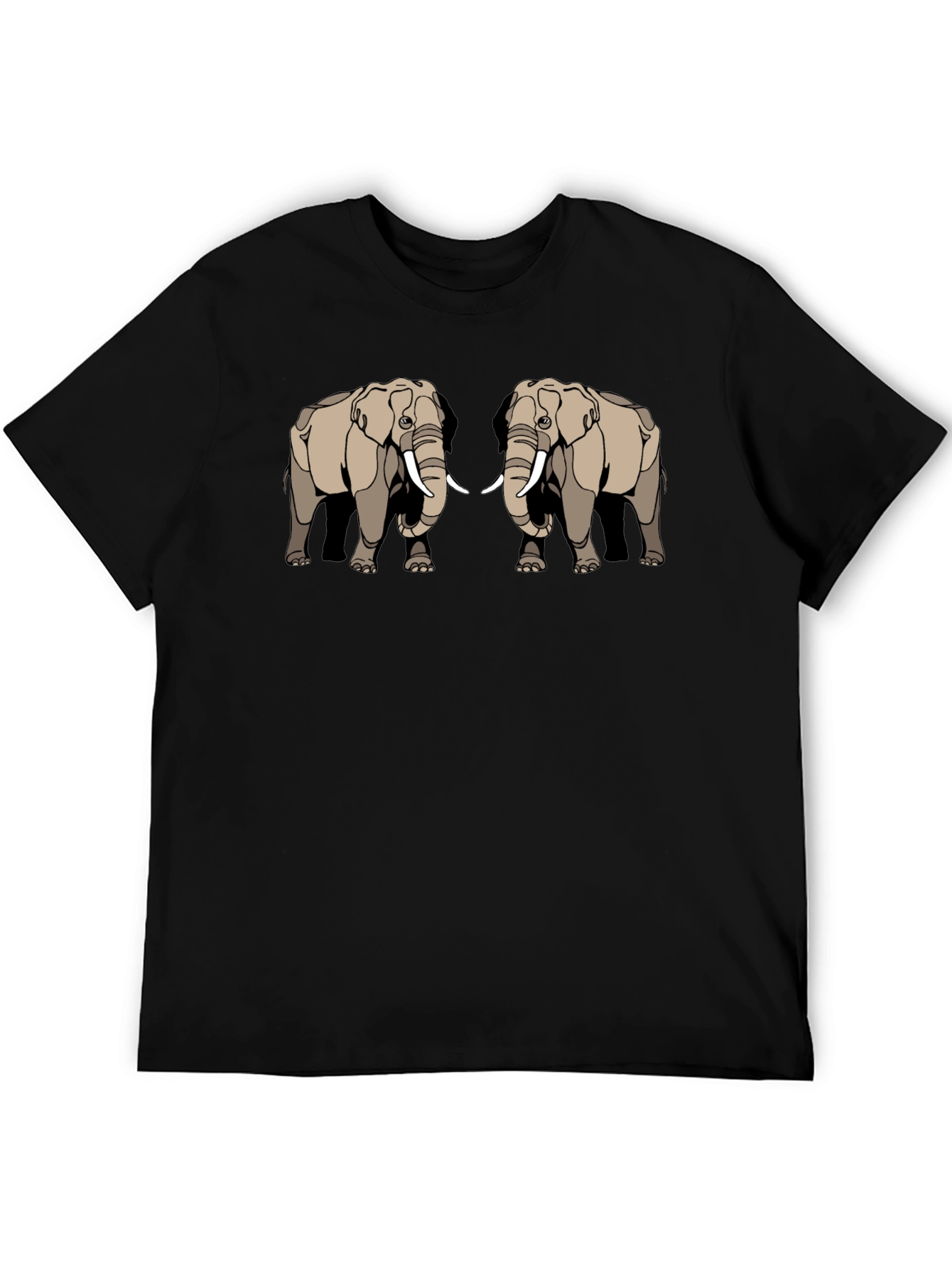 Elephant Graphic Tee - Stylish Black T-Shirt