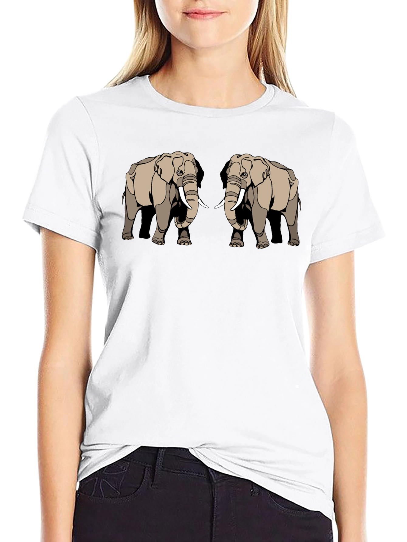 Elephant Graphic Tee - Stylish Black T-Shirt