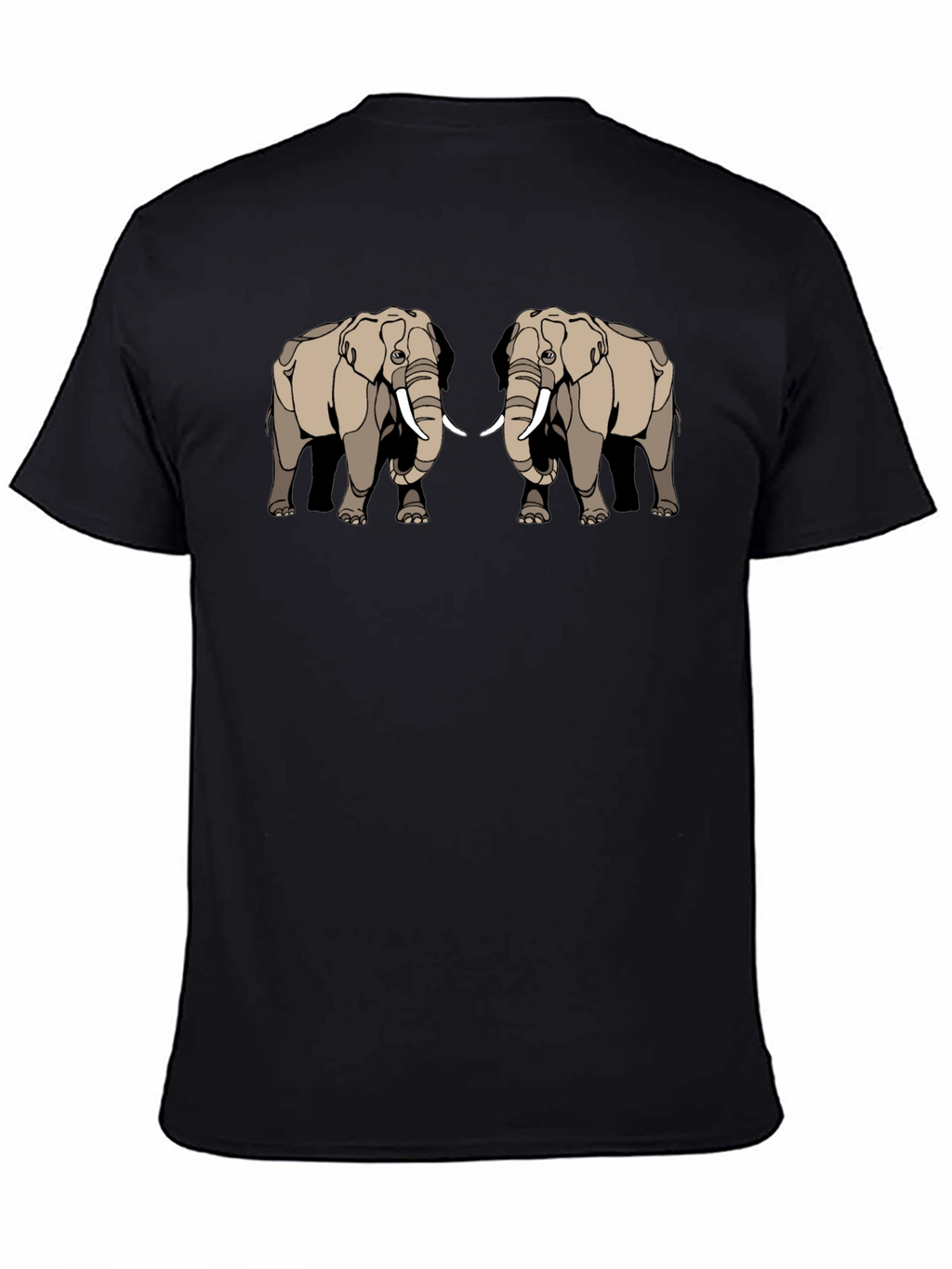 Elephant Graphic Tee - Stylish Black T-Shirt