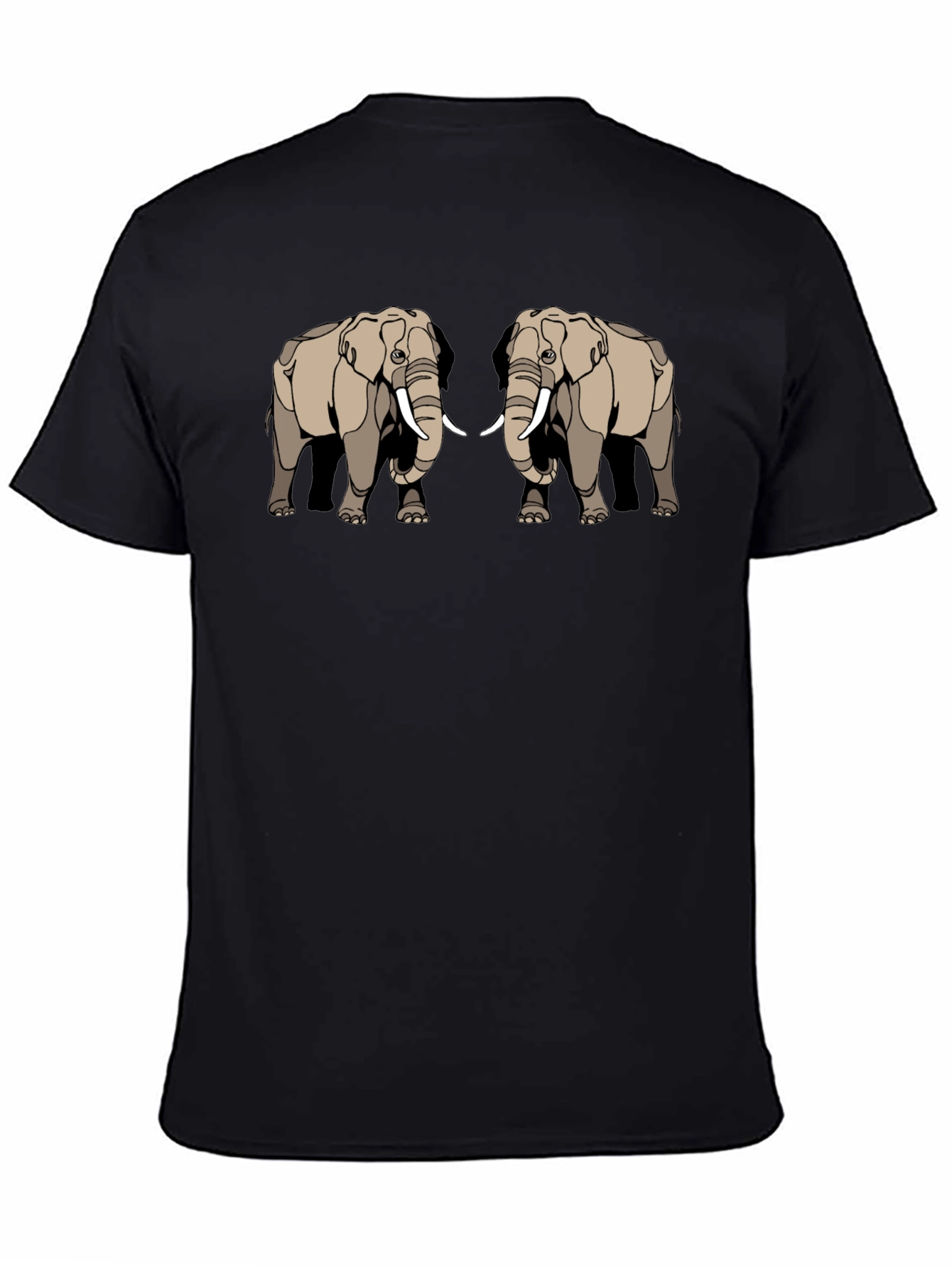 Elephant Graphic Tee - Stylish Black T-Shirt