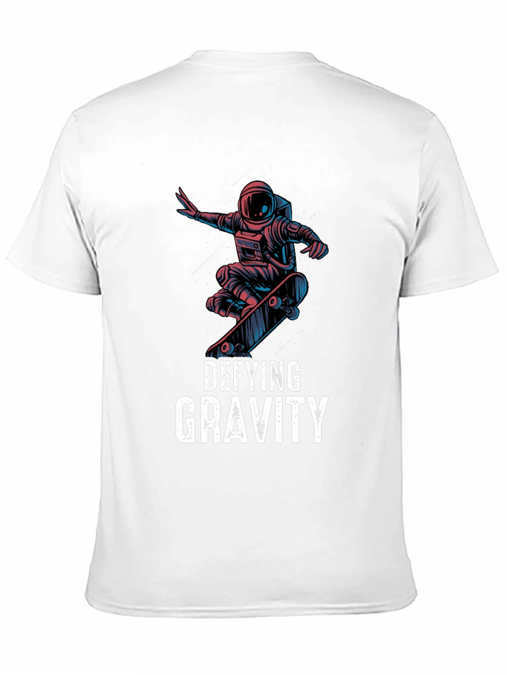 Defying Gravity Astronaut Skateboarder Graphic Tee