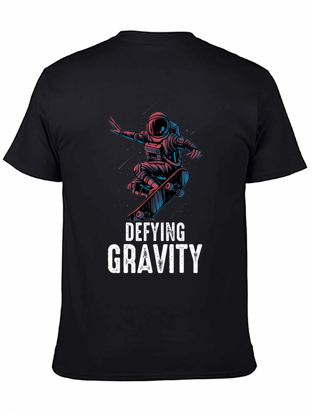 Defying Gravity Astronaut Skateboarder Graphic Tee