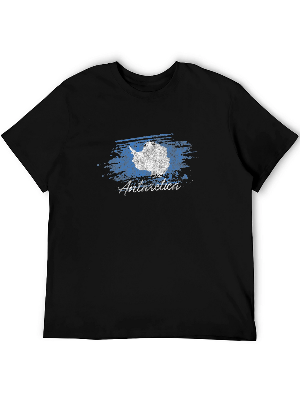 Antarctica Graphic Print T-Shirt - Black